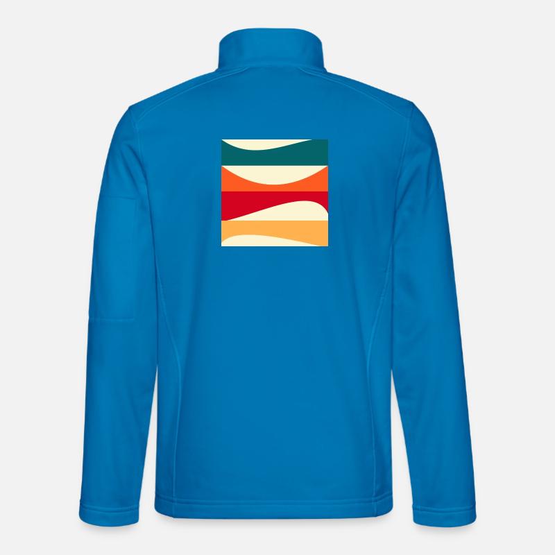 Constructivisme - ART MODERNE - CONTEXTE - Veste en tissu softshell Unisexe - bleu clair