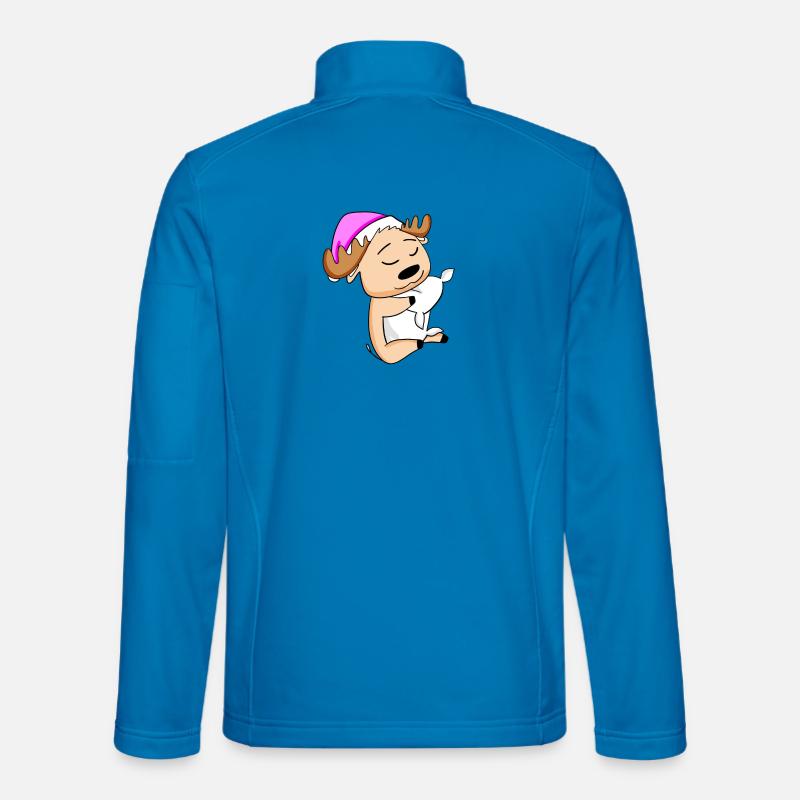 Elch - Unisex Softshelljacke - Lichtblau