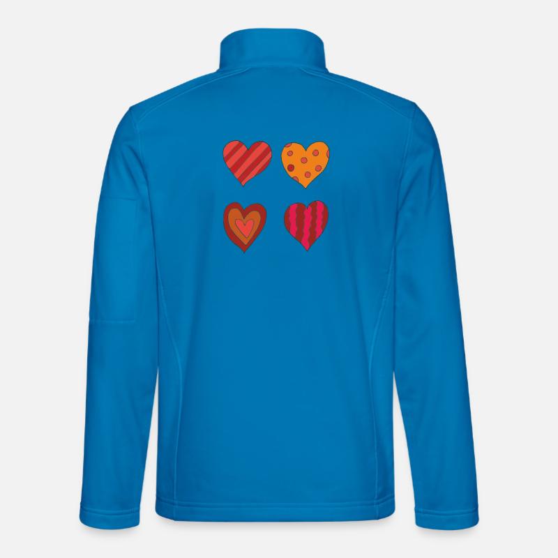Heart variation 4er Unisex Softshell Jacket