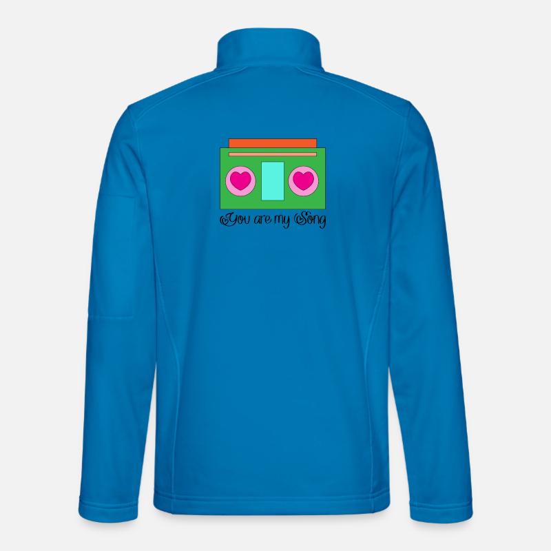 abstrait amour amitié graphique Veste en tissu softshell Unisexe