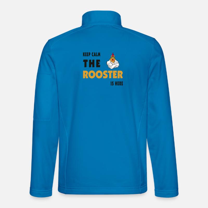 Reste calme, le coq est là. Veste en tissu softshell Unisexe