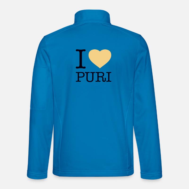 I LOVE PURI - Unisex Softshelljacke - Lichtblau