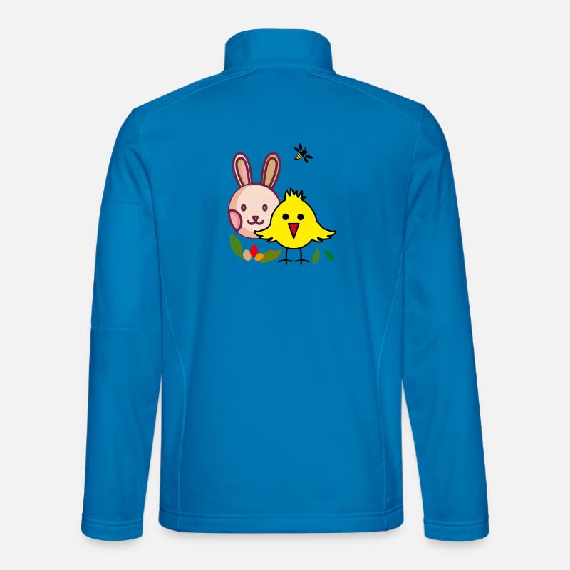 Easter bunny and chick Unisex Softshell Jacket