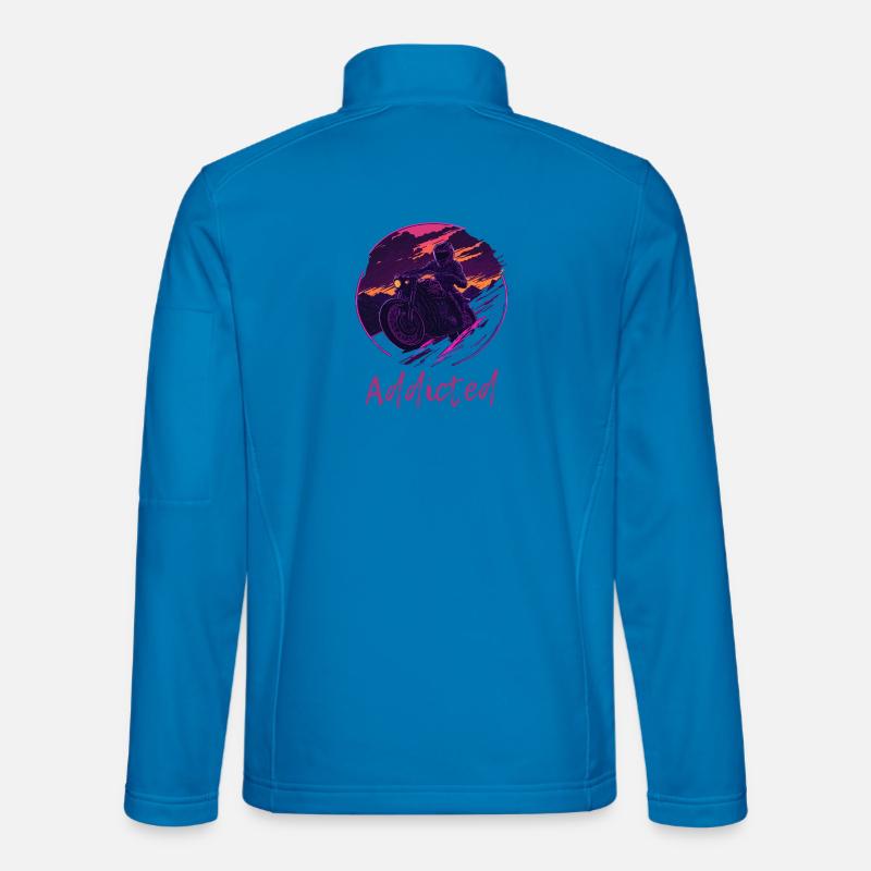 Synthwave Moto Accro Veste en tissu softshell Unisexe