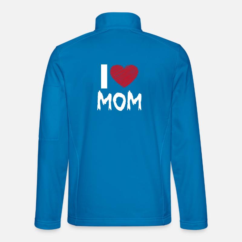 Ich liebe Mama - Unisex Softshelljacke - Lichtblau