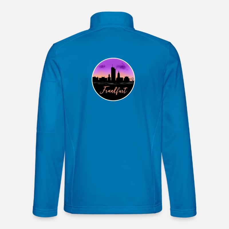 Frankfurt Fine Skyline - Unisex Softshell Jacket - light blue