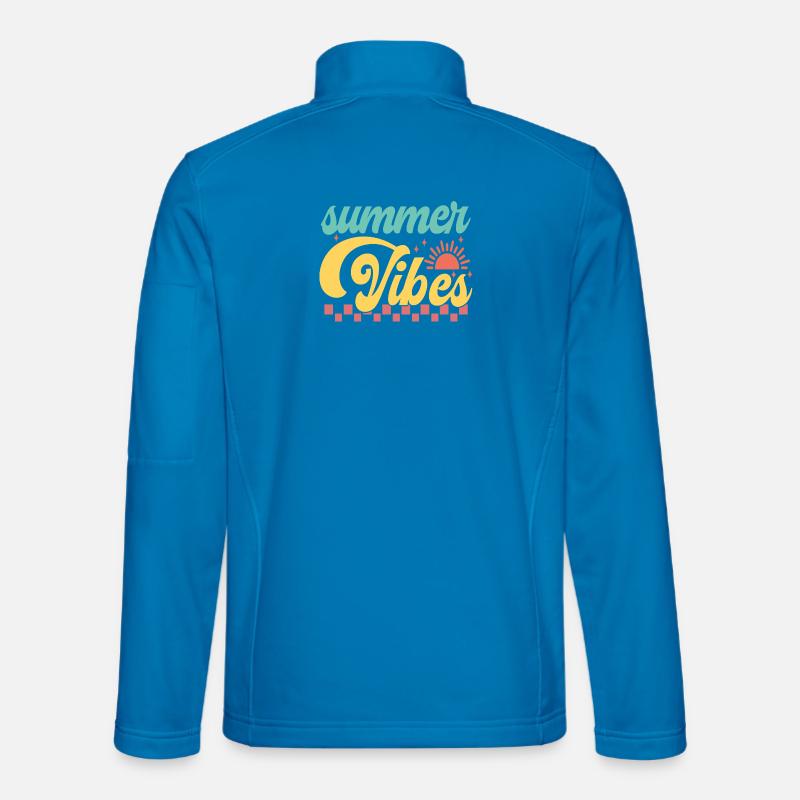 Sommer am Meer mit Sommerstimmung - Unisex Softshelljacke - Lichtblau