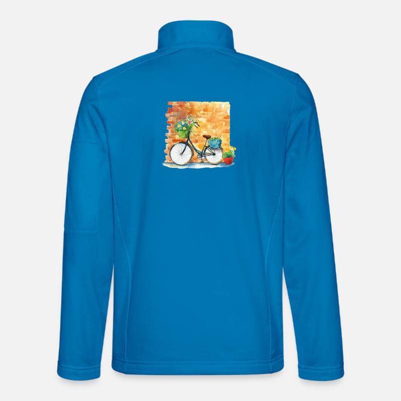 Fahrrad - Unisex Softshelljacke - Lichtblau