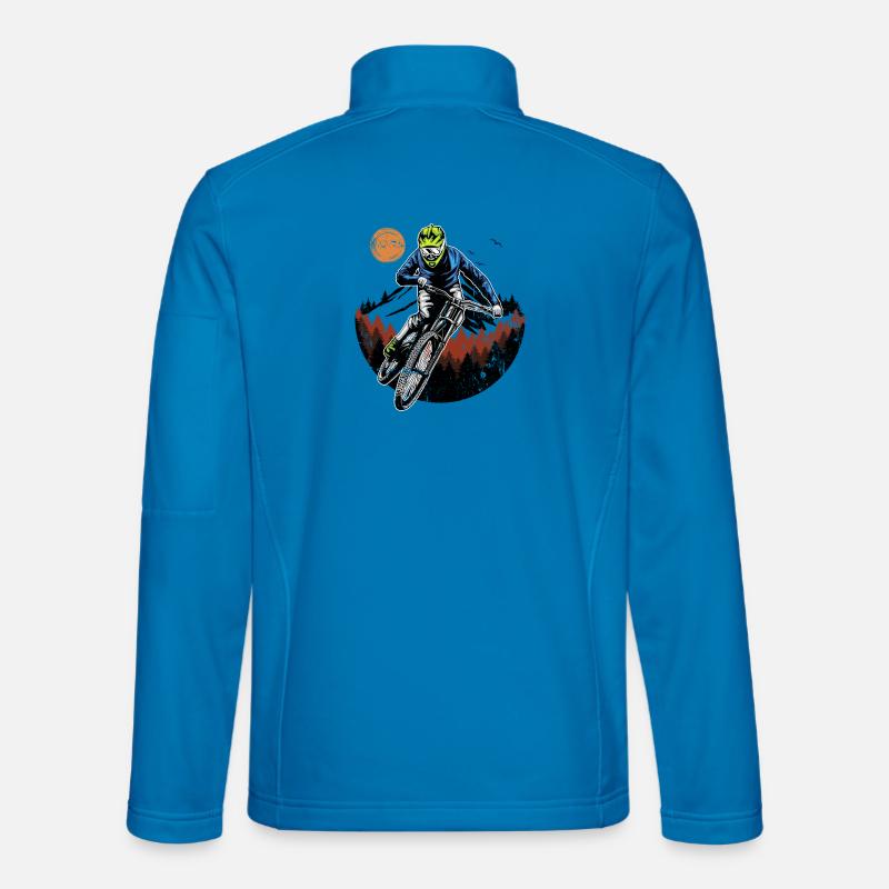 Mitternachts-Ridge-Fahrer - Unisex Softshelljacke - Lichtblau