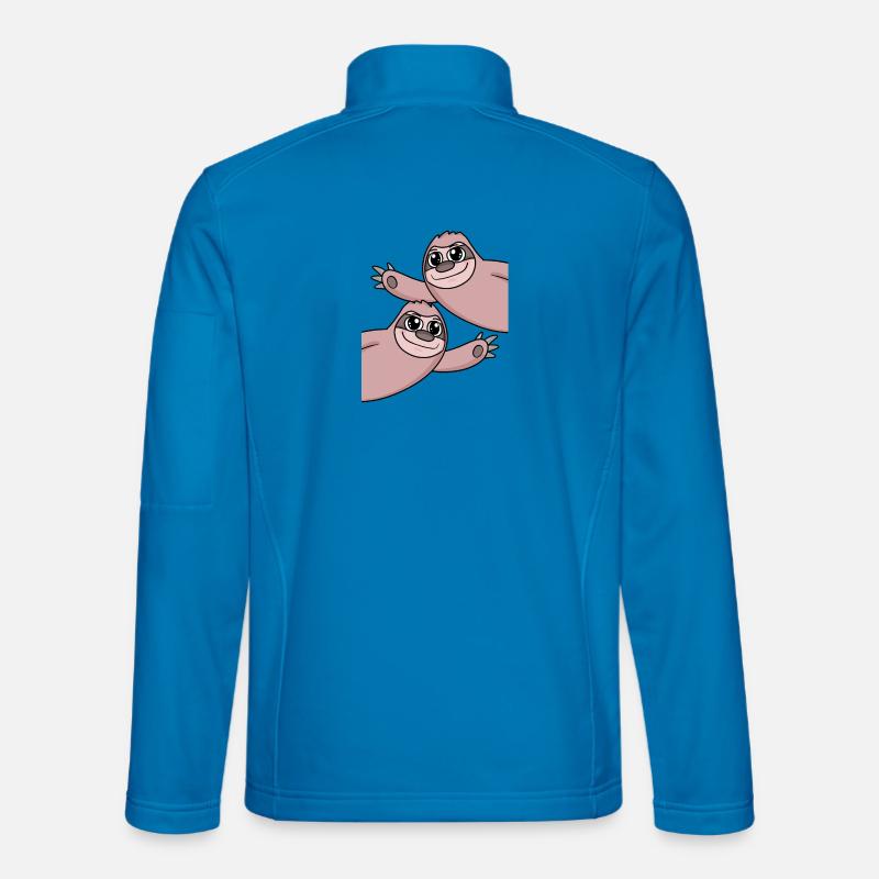 Sloth Sloths - Unisex Softshell Jacket - light blue