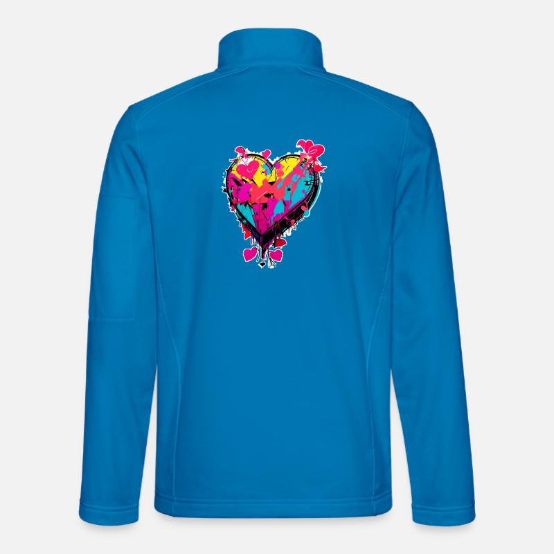 Herz Kunst - Unisex Softshelljacke - Lichtblau