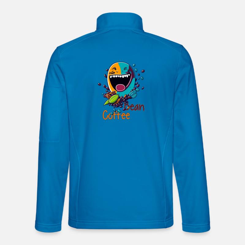 Laughing coffee bean - Unisex Softshell Jacket - light blue