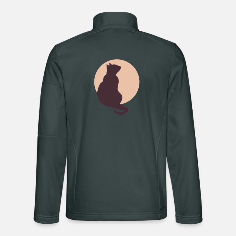 Chat de la Lune Veste en tissu softshell Unisexe