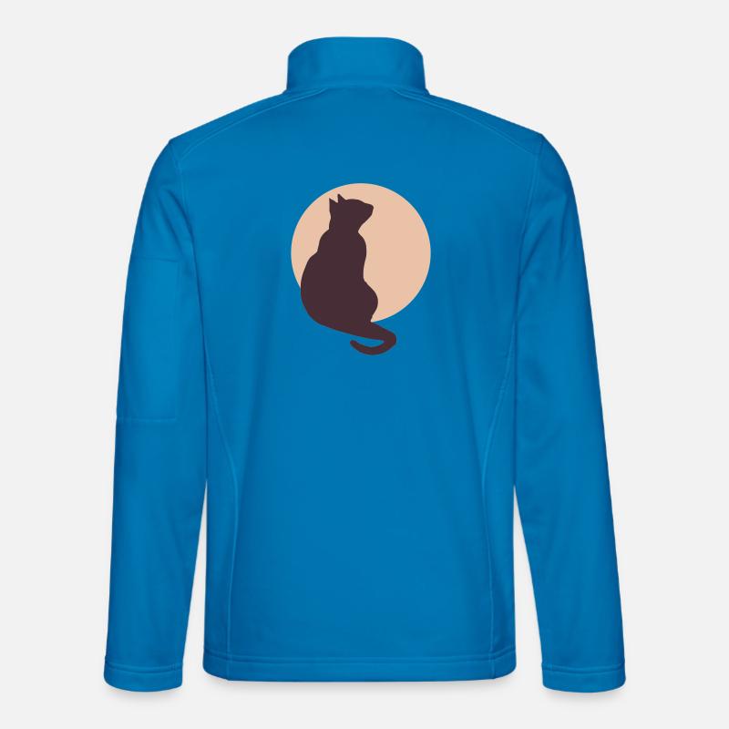 Moon Cat - Unisex Softshell Jacket - light blue