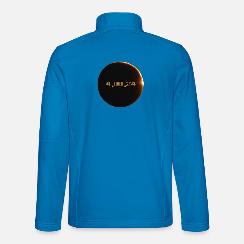 Sonnenfinsternis 2024 - Unisex Softshelljacke - Lichtblau