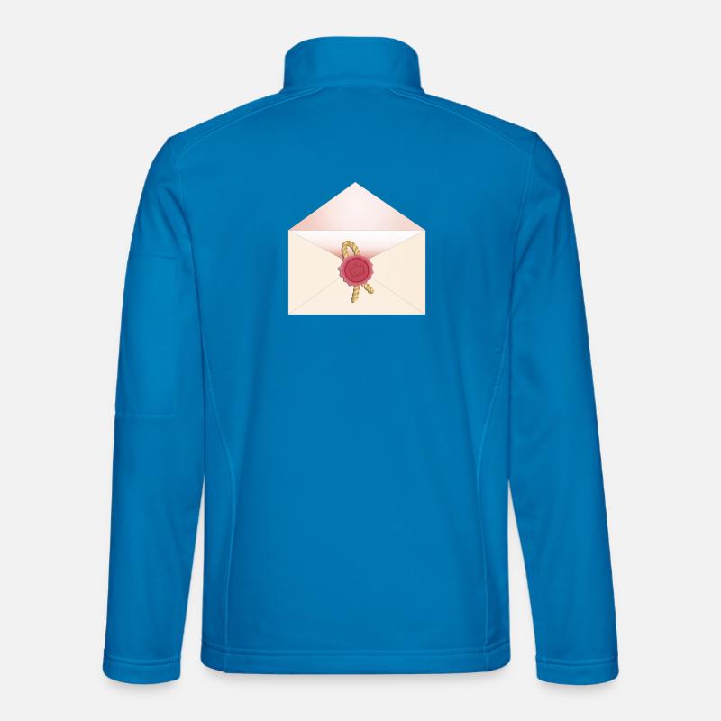 opened envelope with seal - Unisex Softshell Jacket - light blue