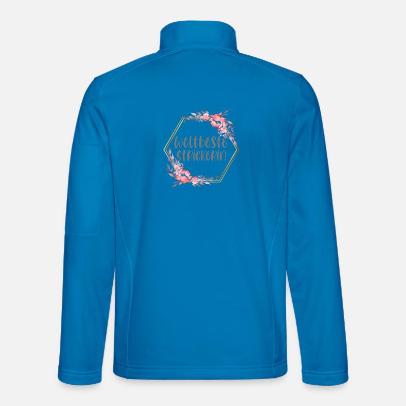 Strickerin Stricken Hobby Geschenk - Unisex Softshelljacke - Lichtblau