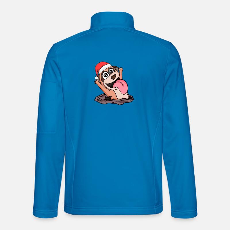 Erdmännchen Weihnachten - Unisex Softshelljacke - Lichtblau
