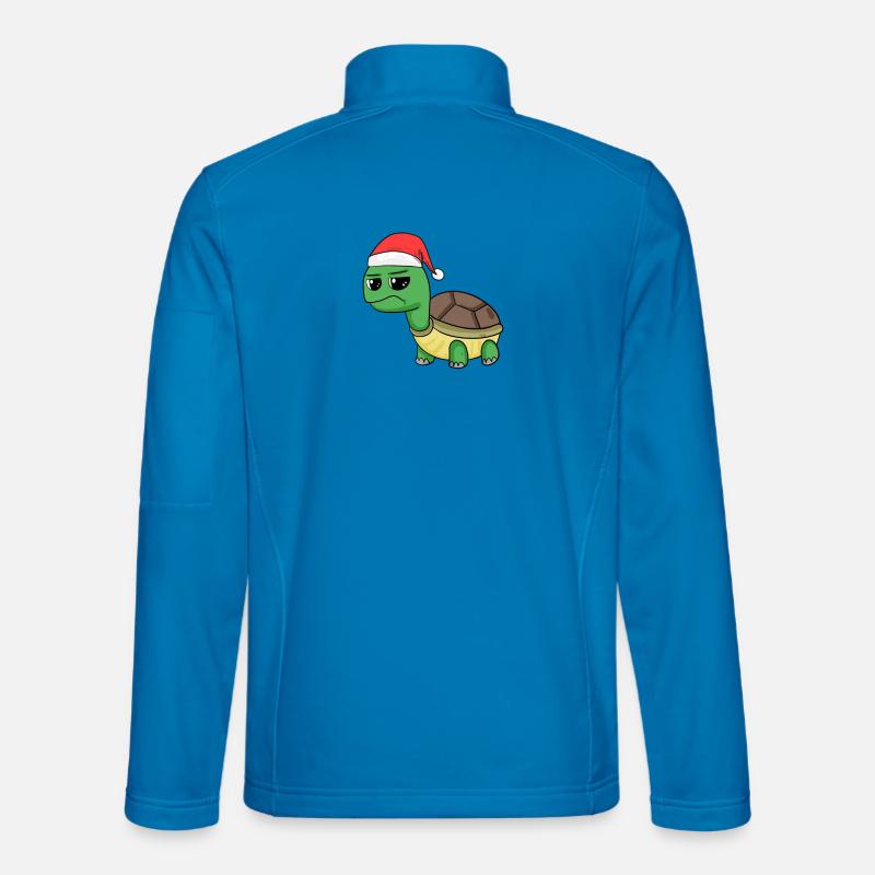 Schildkröte Weihnachten - Unisex Softshelljacke - Lichtblau