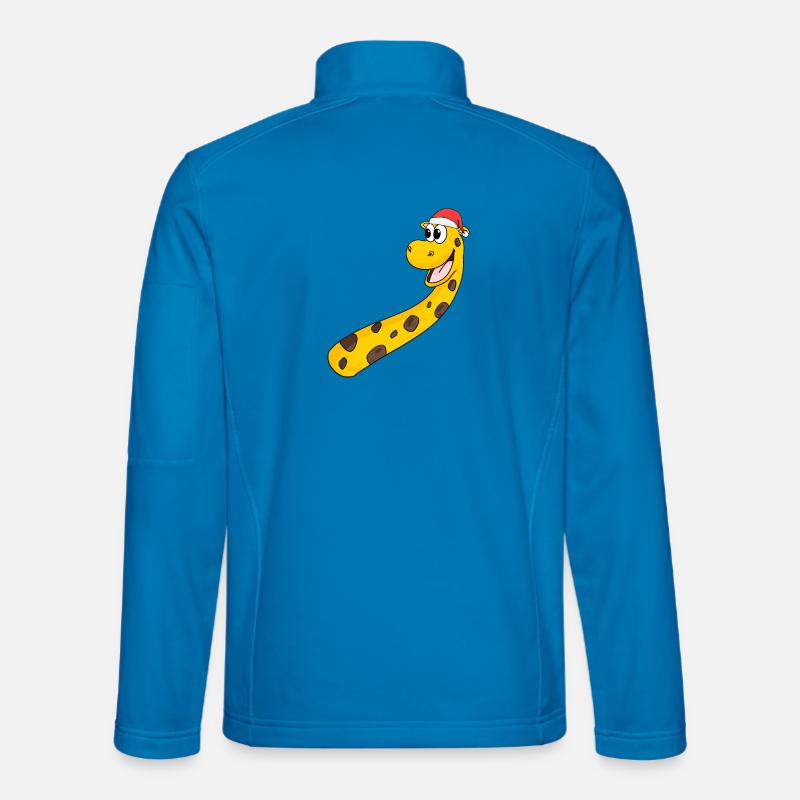 Giraffe Christmas - Unisex Softshell Jacket - light blue