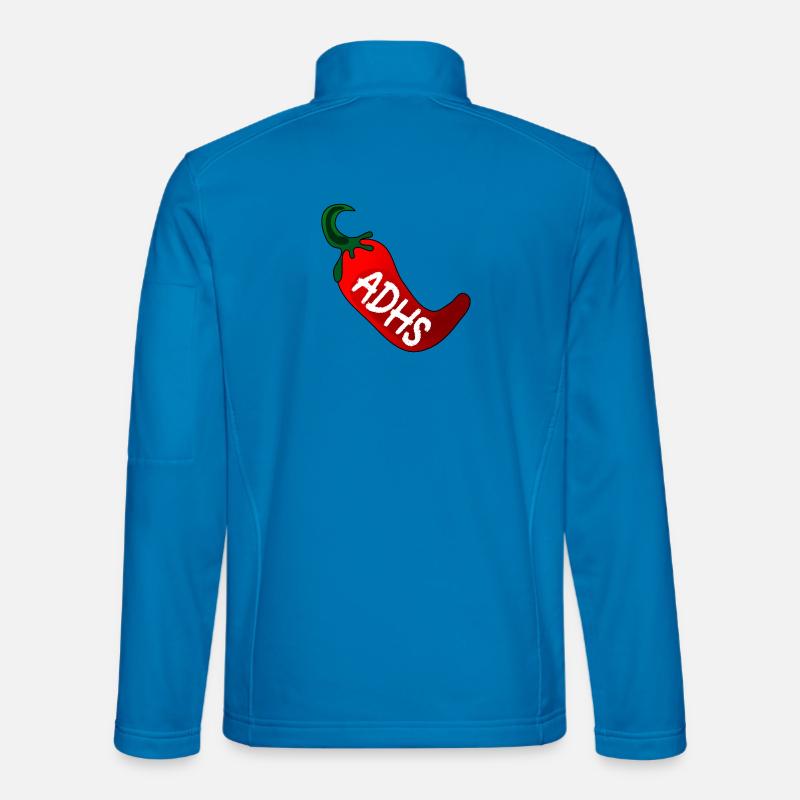 ADHS CHILISCHOTE SCHARFE GEDANKEN - Unisex Softshelljacke - Lichtblau