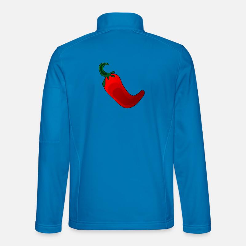 Peperoni Gewürzpaprika - Kochen - Unisex Softshelljacke - Lichtblau