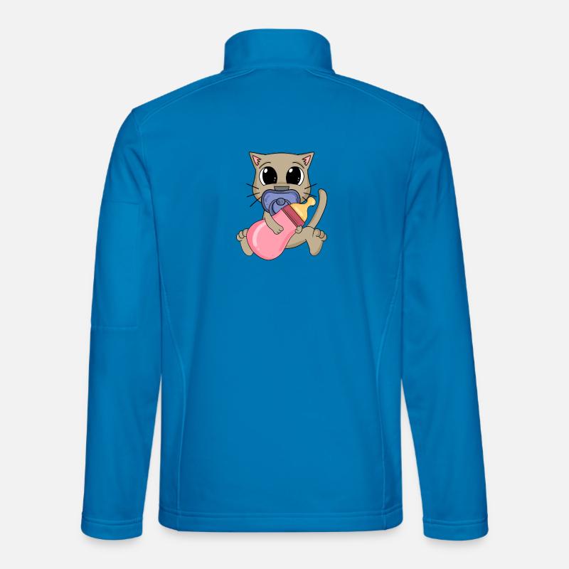 Motif de bébé chat Veste en tissu softshell Unisexe
