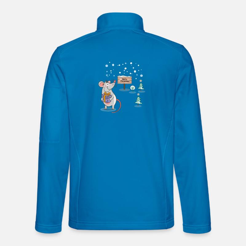 Merry Christmas - Unisex Softshelljacke - Lichtblau