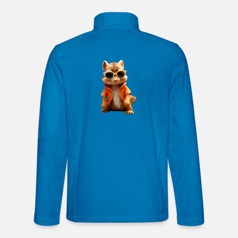 Squirrel Sunglasses I love squirrels - Unisex Softshell Jacket - light blue