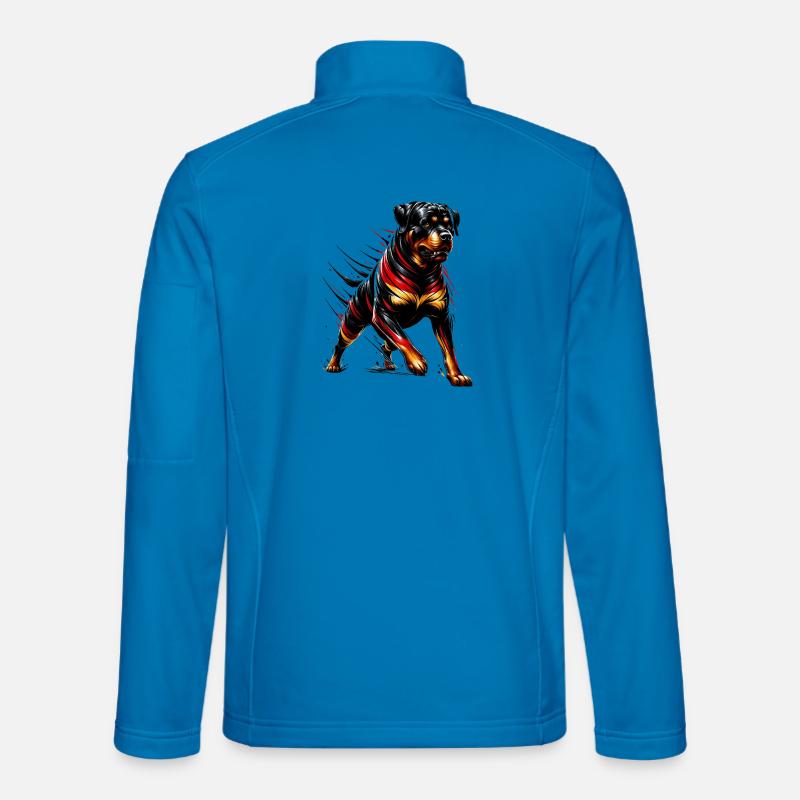 Rottweiler Hunde Deutschland Design - Unisex Softshelljacke - Lichtblau