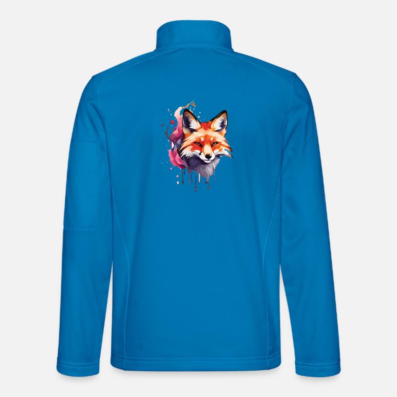 Cute Fox - Unisex Softshell Jacket - light blue