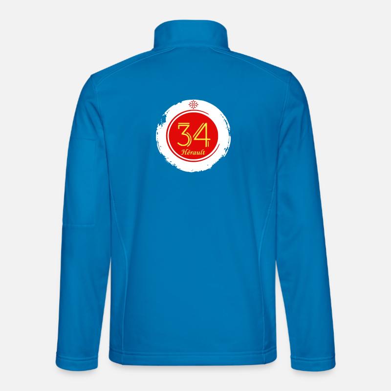 Hérault - Unisex Softshelljacke - Lichtblau