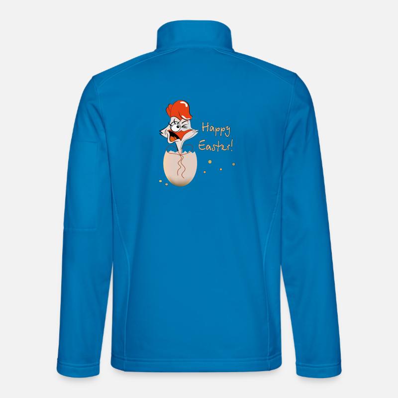 Happy Easter Rooster Easter Unisex Softshell Jacket