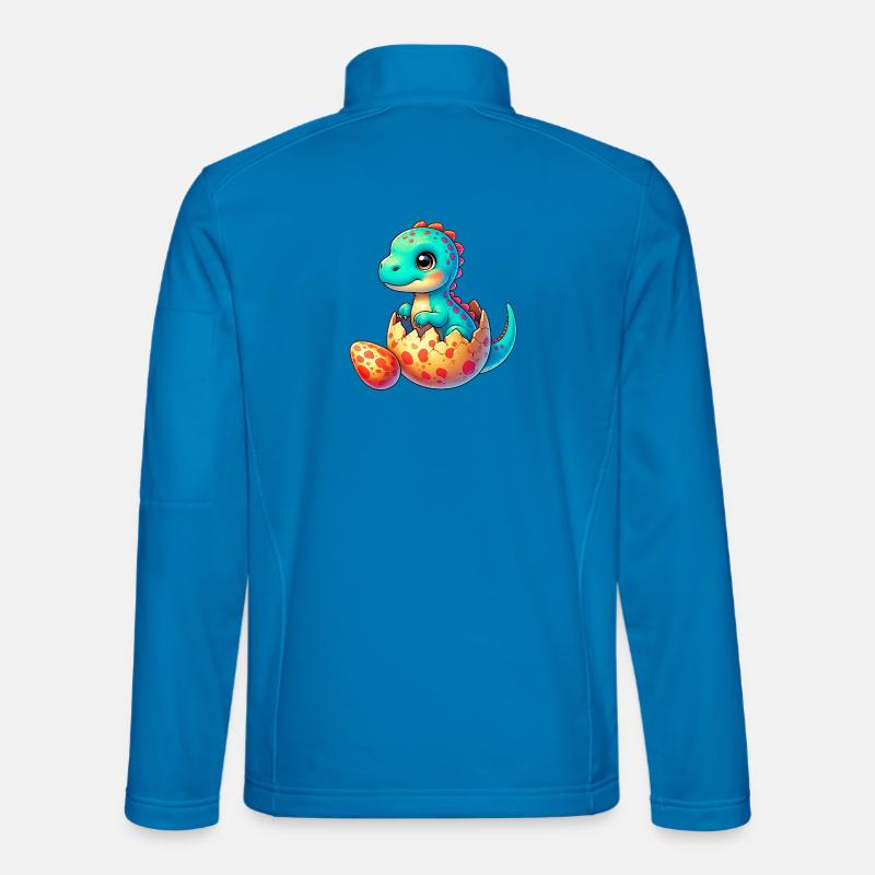 Dinosaur - Unisex Softshell Jacket - light blue