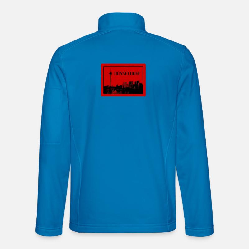 Duesseldorf Skyline Red Edition - Unisex Softshelljacke - Lichtblau
