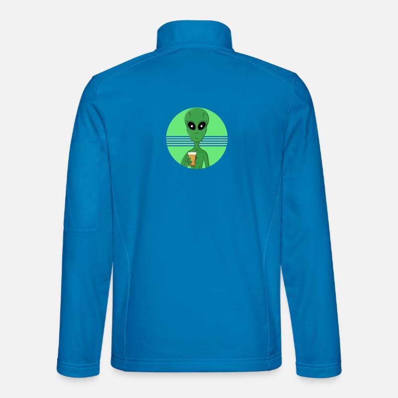 Ein Außerirdischer, der Spaß hat - Unisex Softshelljacke - Lichtblau
