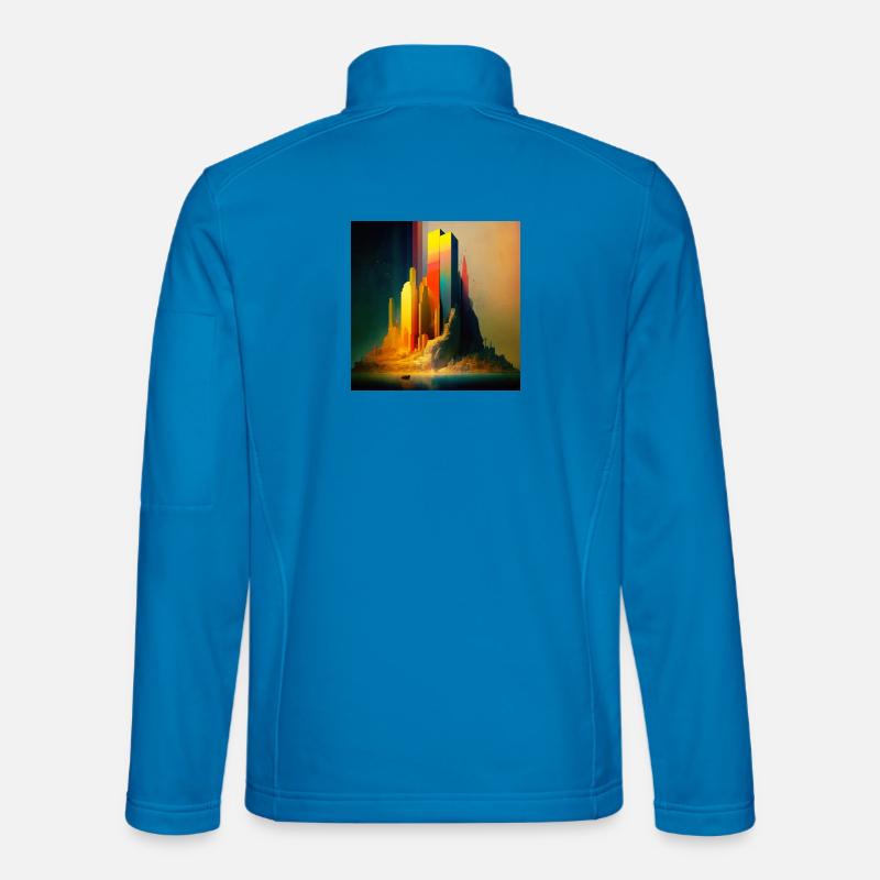 Megalopolis 03 - Unisex Softshelljacke - Lichtblau