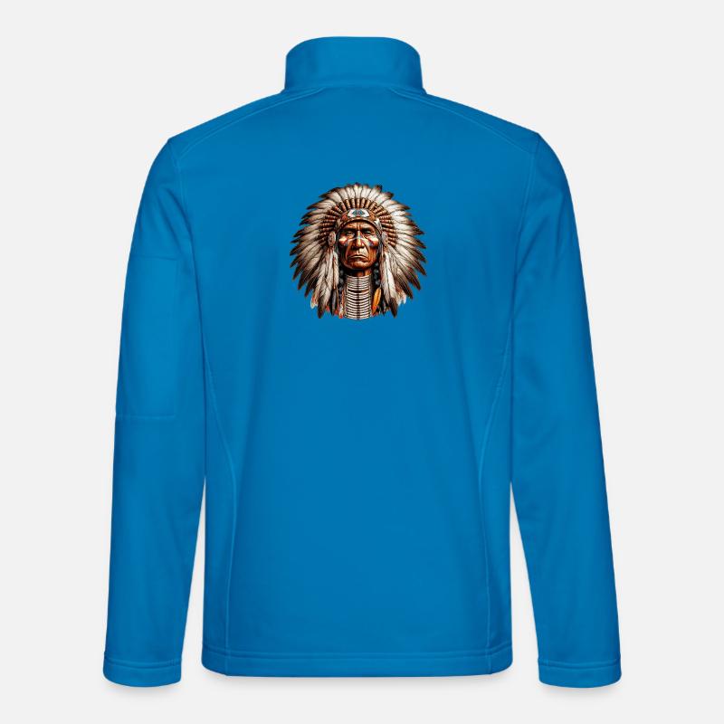 Indiano d'America Pellerossa Americano - Giacca softshell unisex - celeste