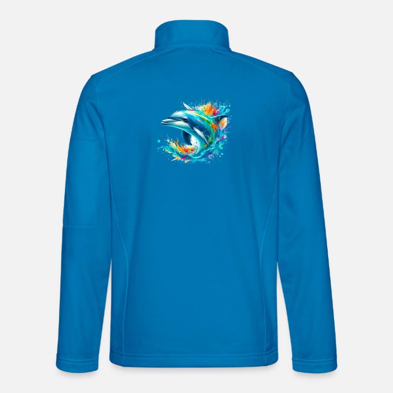 Delfin - Unisex Softshelljacke - Lichtblau