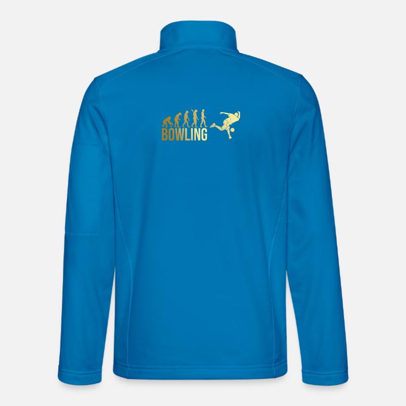 Evolution Bowling - Unisex Softshelljacke - Lichtblau