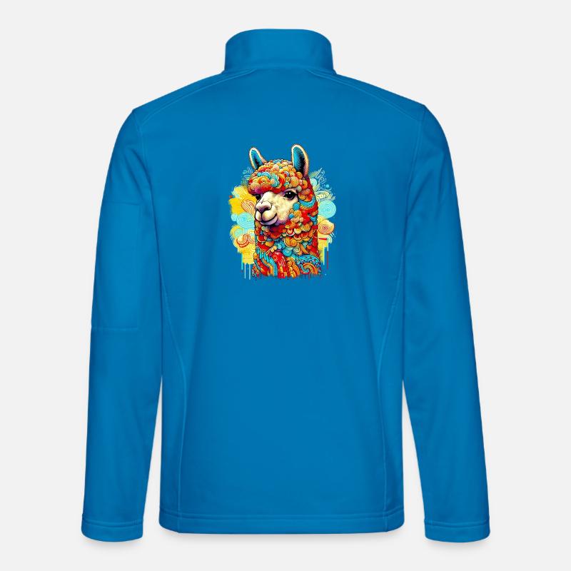 Alpaka - Unisex Softshelljacke - Lichtblau