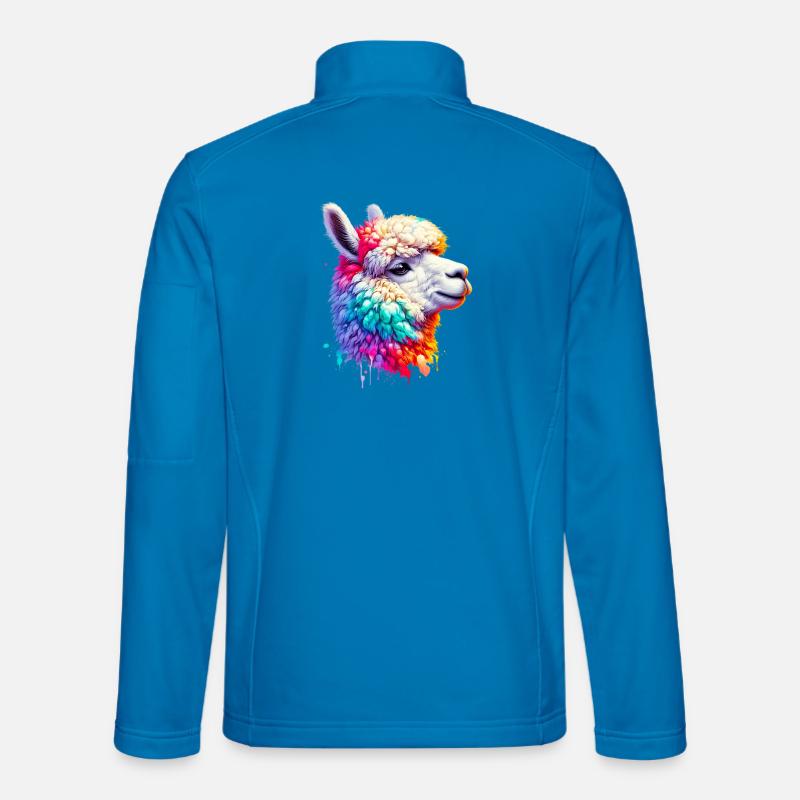 Alpaka - Unisex Softshelljacke - Lichtblau