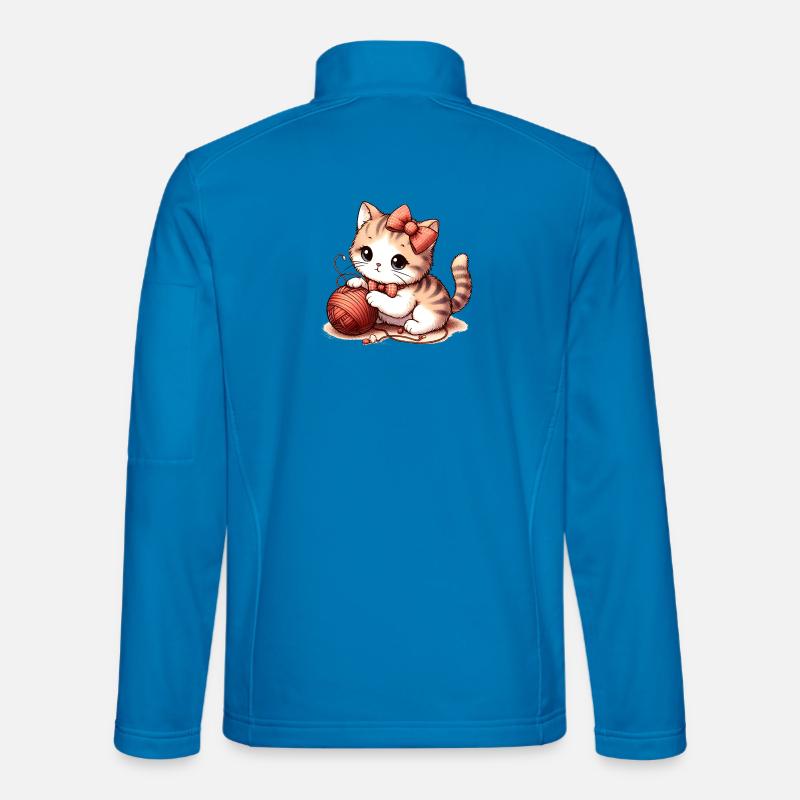 Cat Game - Unisex Softshell Jacket - light blue