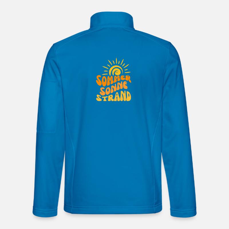 Plage de soleil d’été ondulée Veste en tissu softshell Unisexe