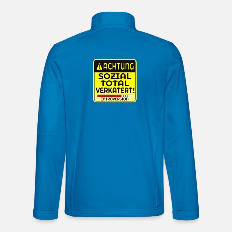 INTROVERTIERTE PERSON INTROVERSION IRONIE - Unisex Softshelljacke - Lichtblau