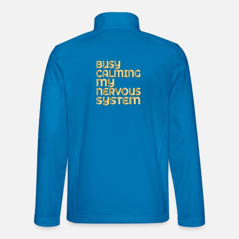 CALMING MY NERVOUS SYSTEM - Unisex Softshell Jacket - light blue