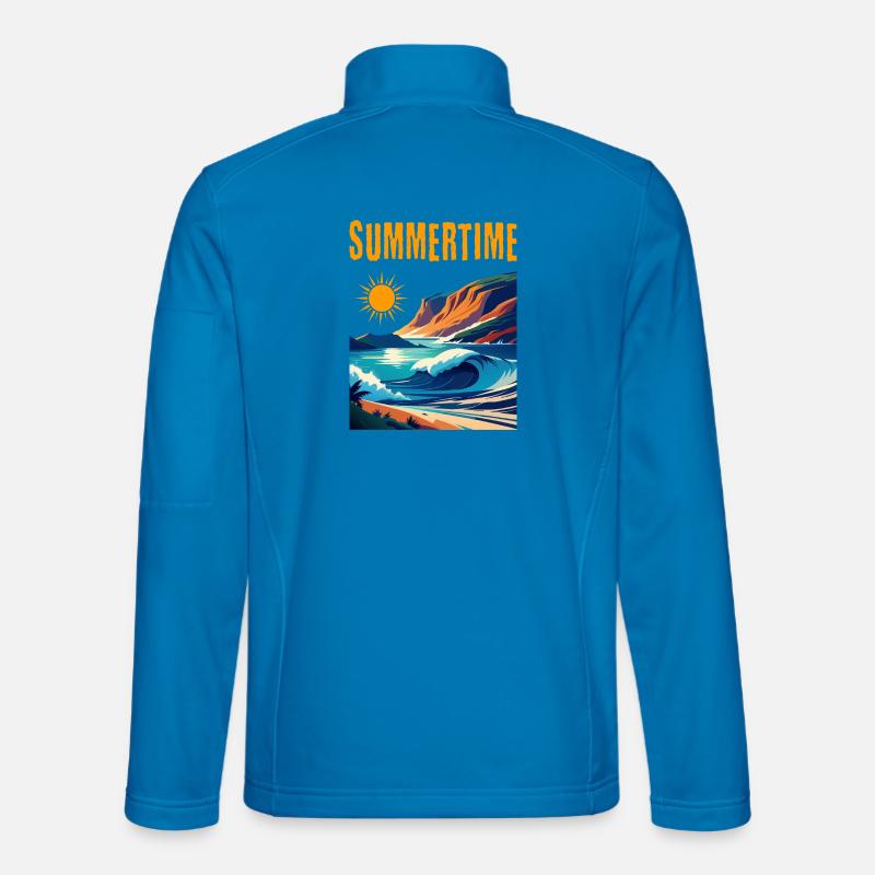 Summertime - beautiful summer design - Unisex Softshell Jacket - light blue