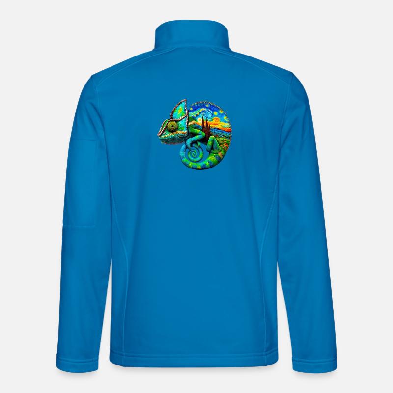 Van Gogh Chameleon - Unisex Softshell Jacket - light blue