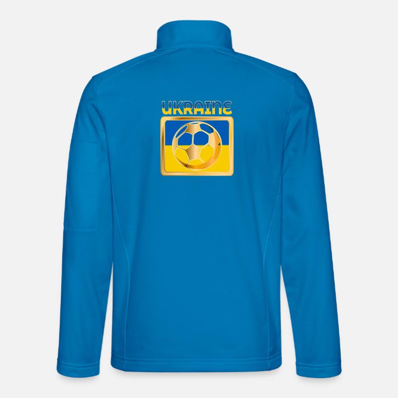 Fußball Ukraine - Unisex Softshelljacke - Lichtblau