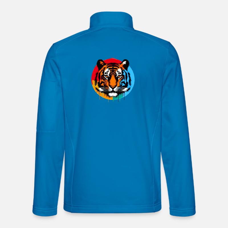 Tiger - Unisex Softshelljacke - Lichtblau